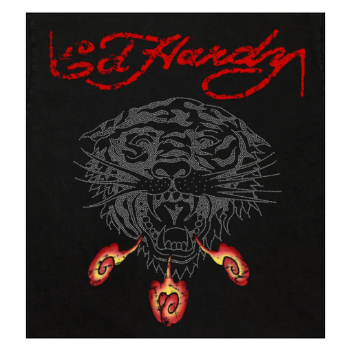 Camiseta Ed Hardy Tiger Fireball "Black" Preto