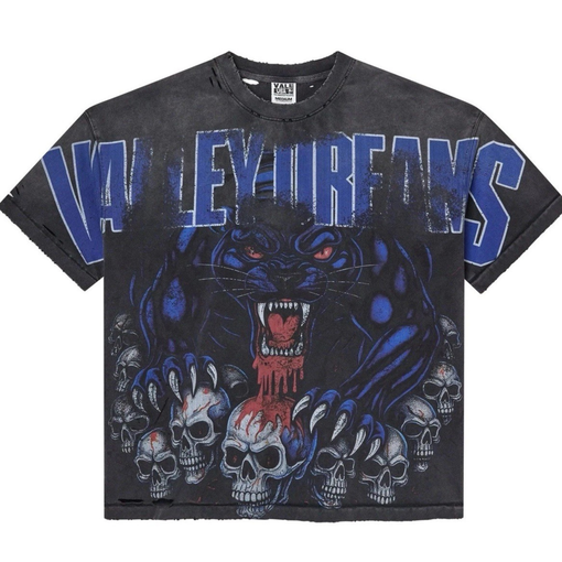 Camiseta Vale Forever Big Panther "Grey" Cinza Estonado