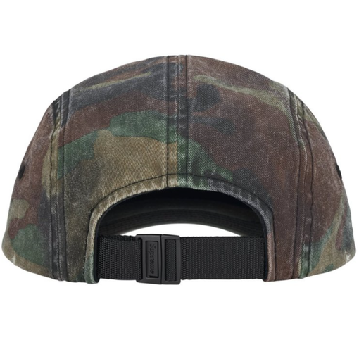 Boné Supreme SS26 "Overdyed Camp Cap" Camuflado