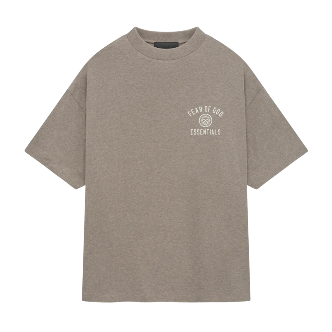 Camiseta Essentials Fear of God Jersey Crewneck FW24 "Heather Grey" Cinza