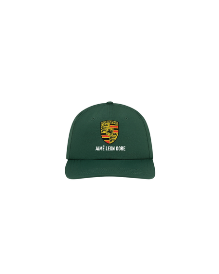 Boné Aimé Leon Dore x Porsche Nylon Logo "Pine Grove" Verde