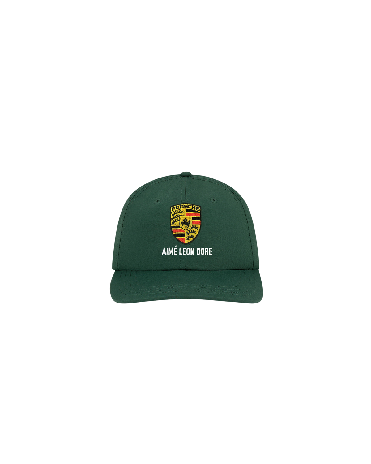 Boné Aimé Leon Dore x Porsche Nylon Logo "Pine Grove" Verde