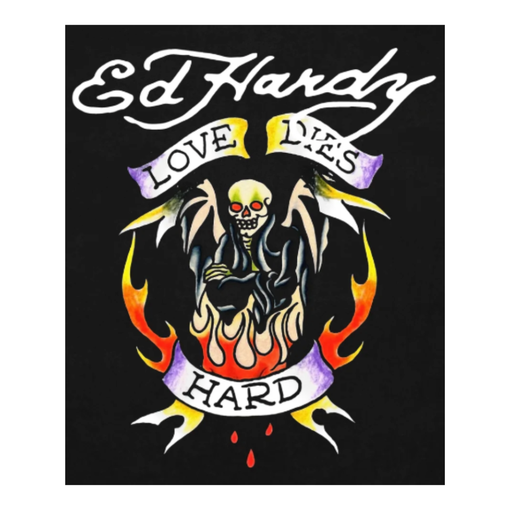 Regata Ed Hardy Love Dies Hard "Black" Preto