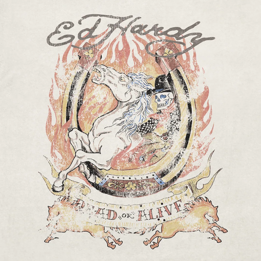 Camiseta Ed Hardy x Matue Horse "Off-White" Branco