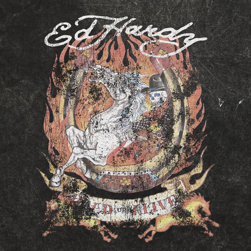 Camiseta Ed Hardy x Matue Horse "Grey" Cinza Estonado