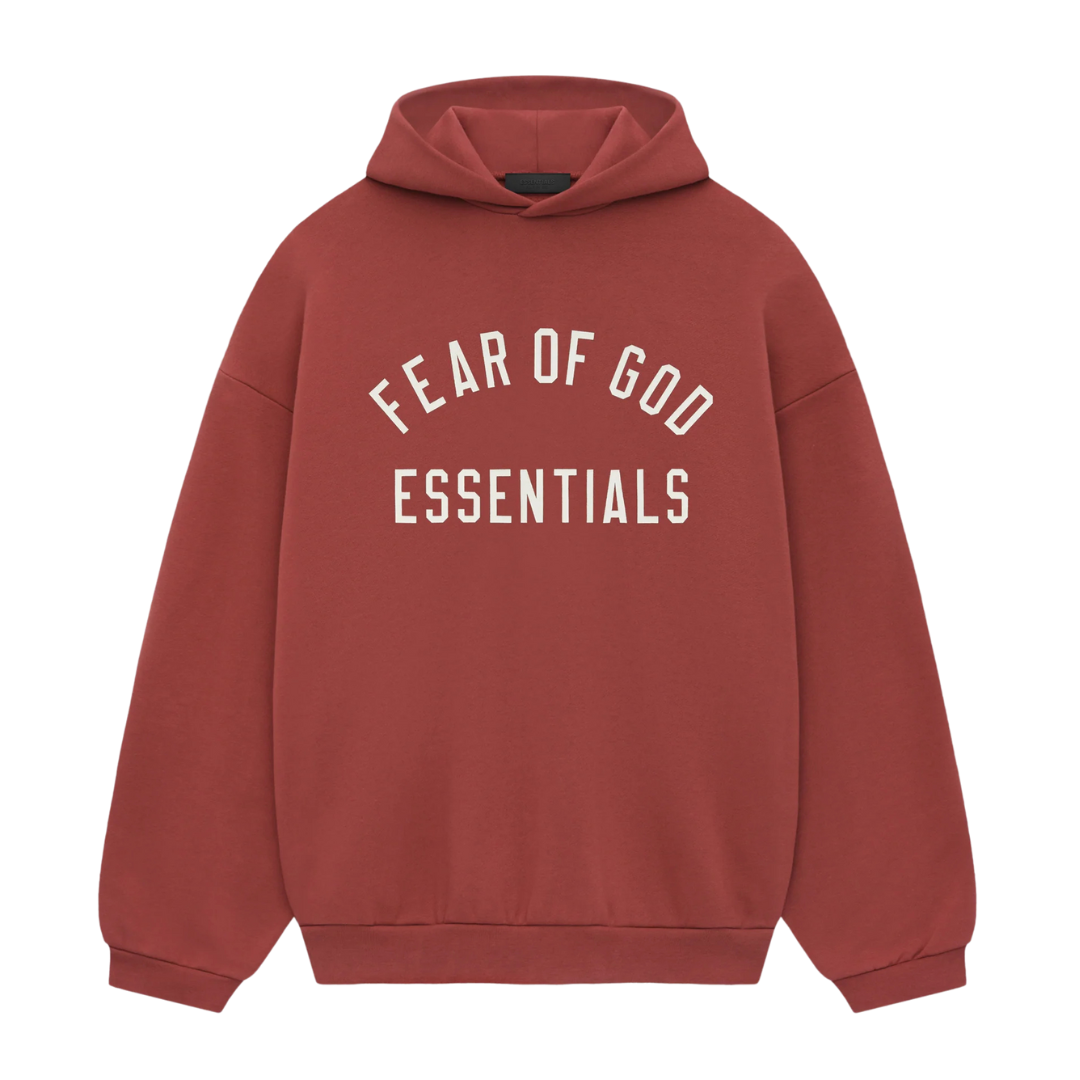 Moletom Fear of God Essentials Fleece Hoodie "Crimson" Vermelho
