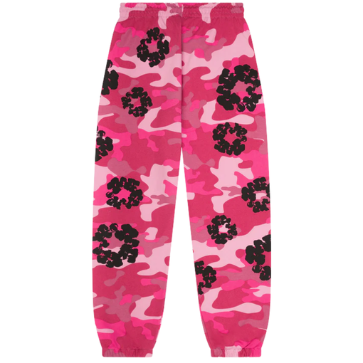 Calça Denim Tears Cotton Wreath Sweatpant "Pink Camo" Rosa