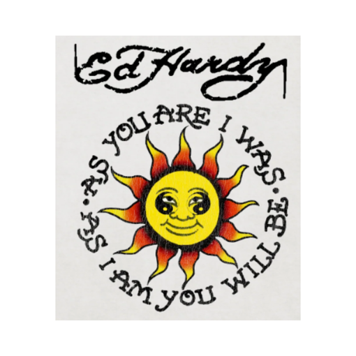 Camiseta Ed Hardy Sun's Messenger "White" Branco
