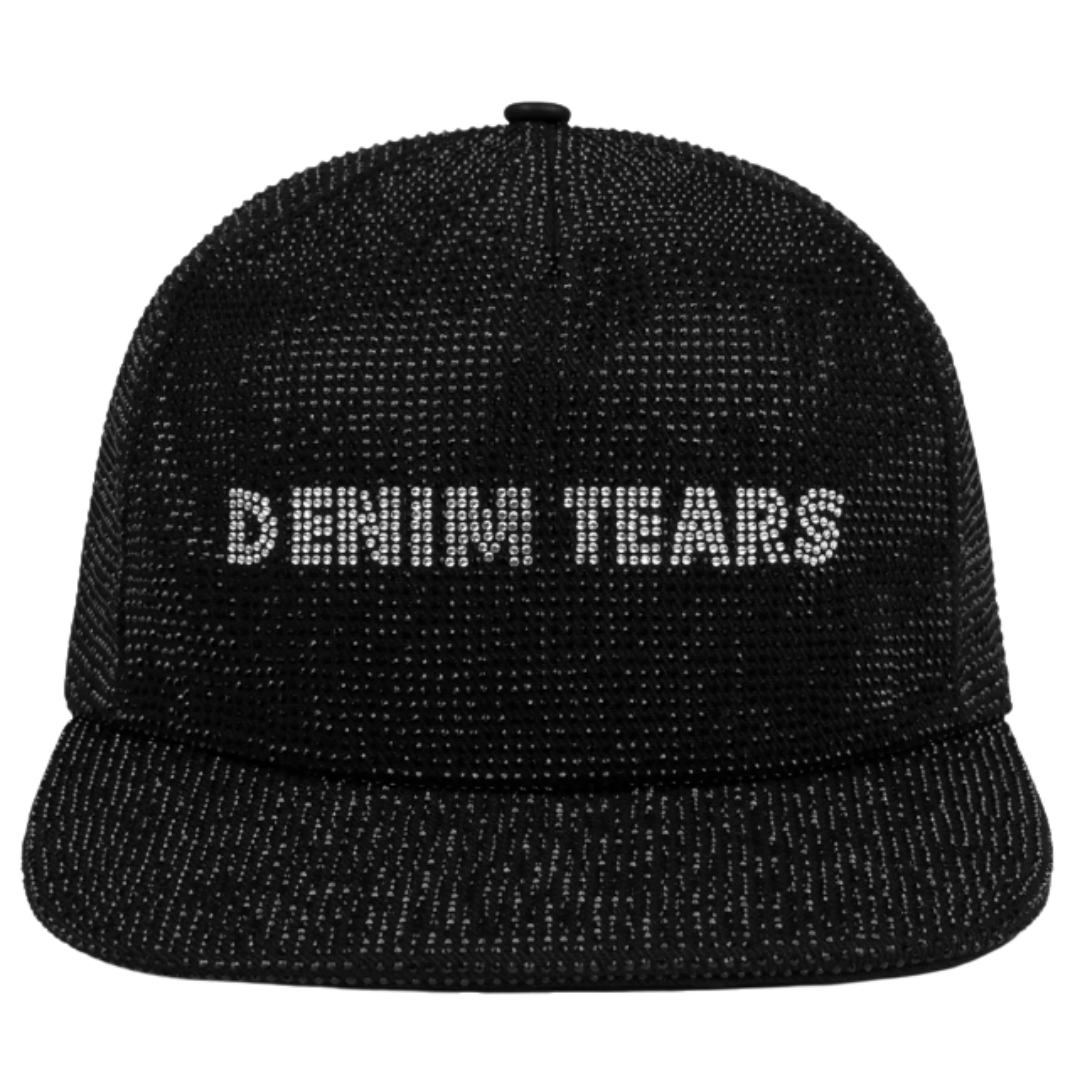 Boné Denim Tears Strass Logo "Black" Preto