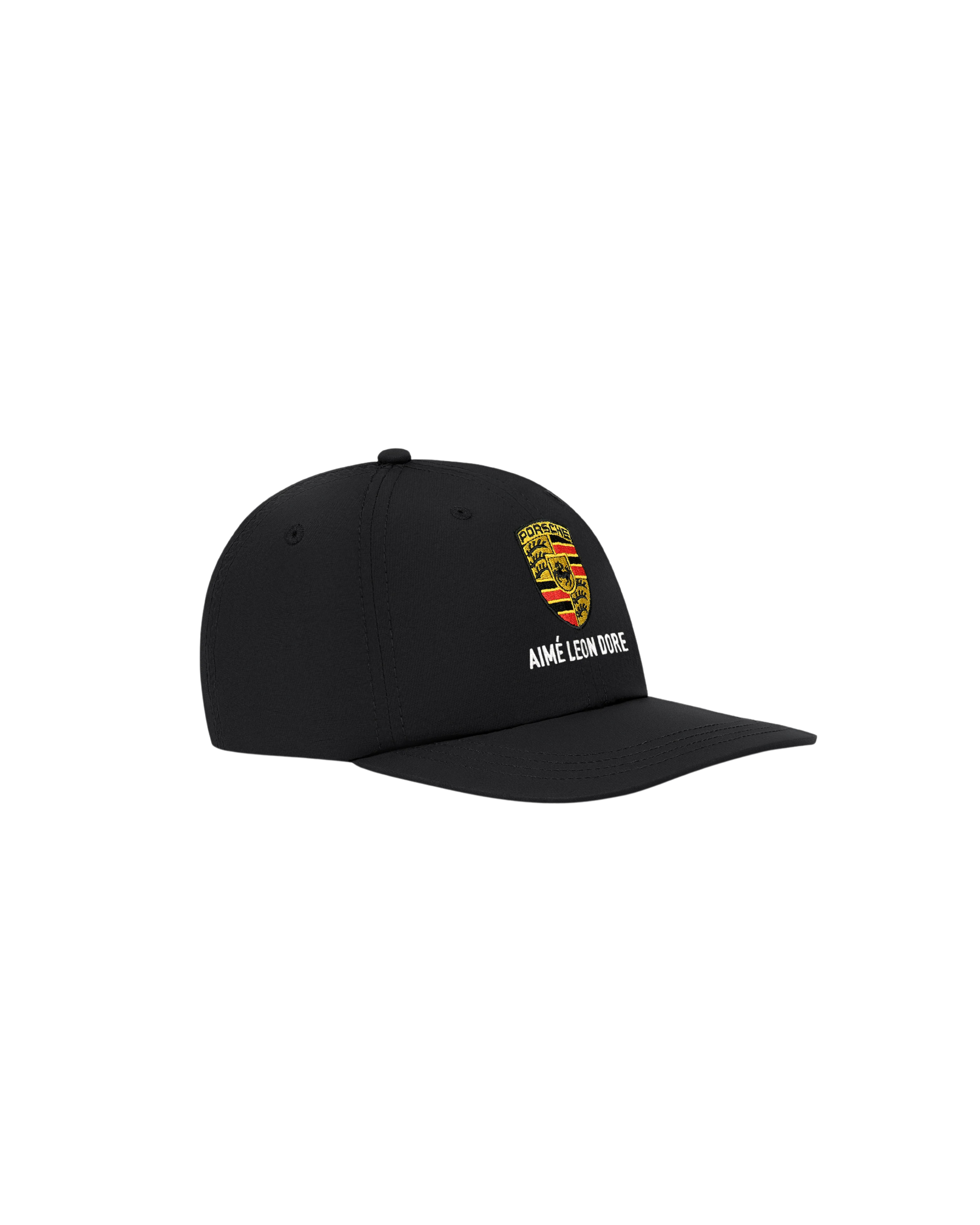 帽子 AIME LEON DORE Porsche Logo Hat Black Boné Aimé Leon Dore x Porsche Nylon Logo 