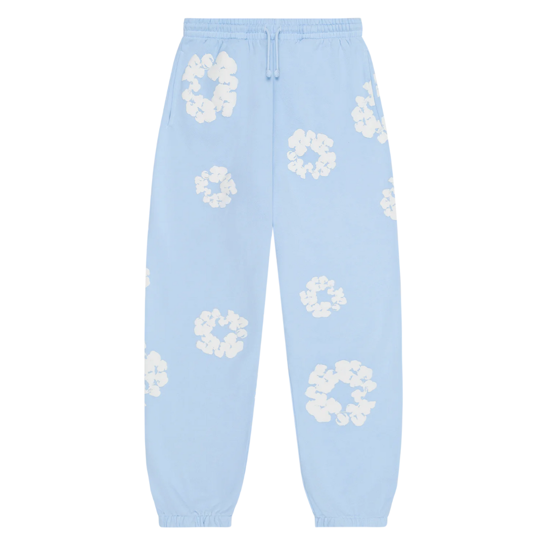 Calça Denim Tears The Cotton Wreath Sweatpants "Powder Blue" Azul