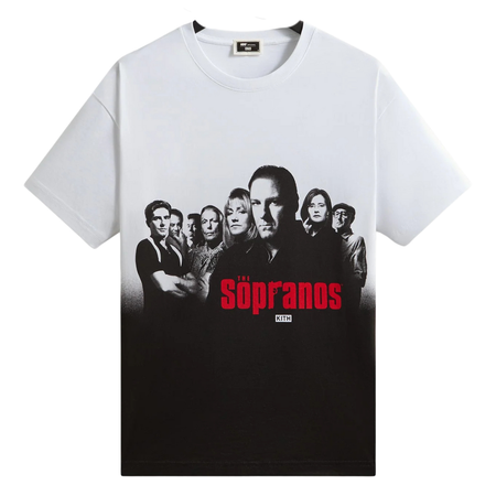 Camiseta Kith x The Sopranos "Ombre Poster Vintage" Branco