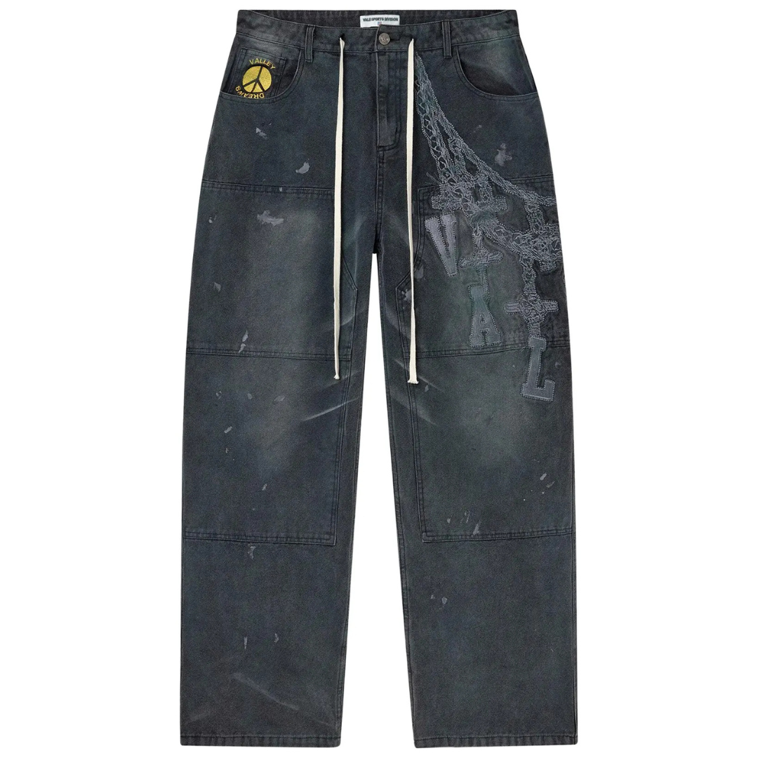 Calça Vale Forever Icon Chain Painters "Asphalt" Preto