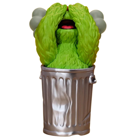 Boneco Kaws & Sesame Street Oscar Vinyl Figure "Green" Verde