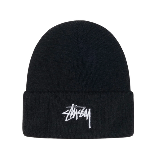Touca Stussy "Cuff Stock" Preto