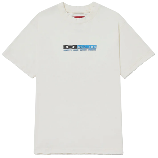 Camiseta Piet x Oakley Caution "Bone White" Branco