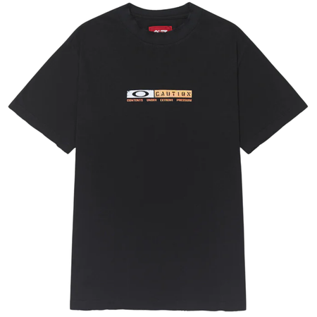 Camiseta Piet x Oakley Caution "Vintage Black" Preto