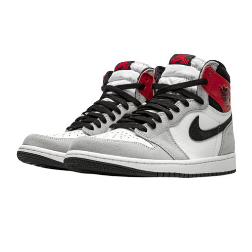 Tênis Nike Air Jordan 1 High "Smoke Grey" Cinza/Vermelho