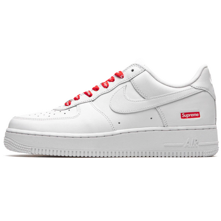 Tênis Nike Air Force 1 Low x Supreme "White" Branco
