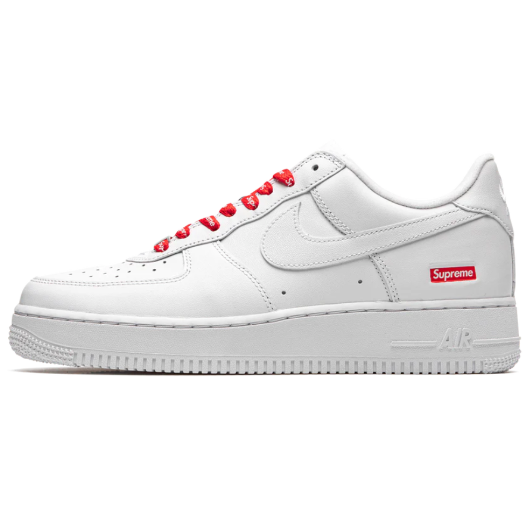 Tênis Nike Air Force 1 Low x Supreme "White" Branco