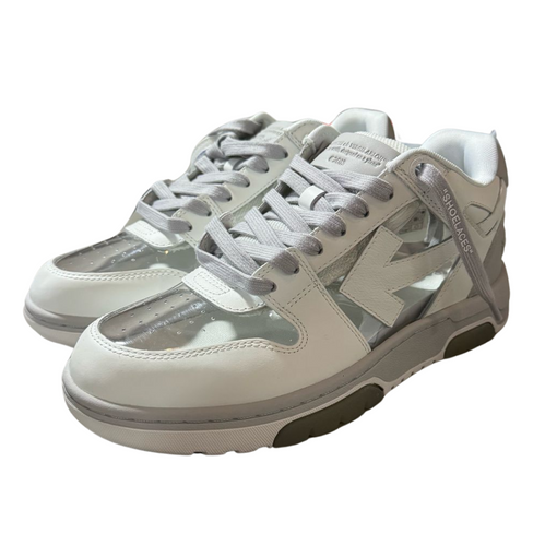 Tênis OFF-WHITE Out Of Office OOO Low Tops "See Through" Cinza/Branco