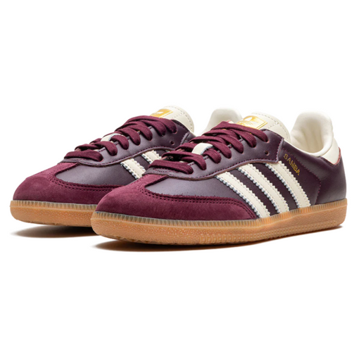 Tênis Adidas Samba OG Wmns "Maroon Gold Metallic" Bordô