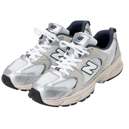 Tênis New Balance 530 "GS Summer Fog Navy" Branco/Prata