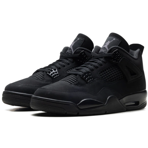 Tênis Nike Air Jordan 4 "Black Cat 2025" Preto