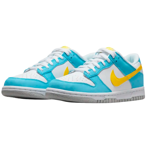 Tênis Nike Dunk Low Next Nature GS "Homer Simpson" Azul/Branco