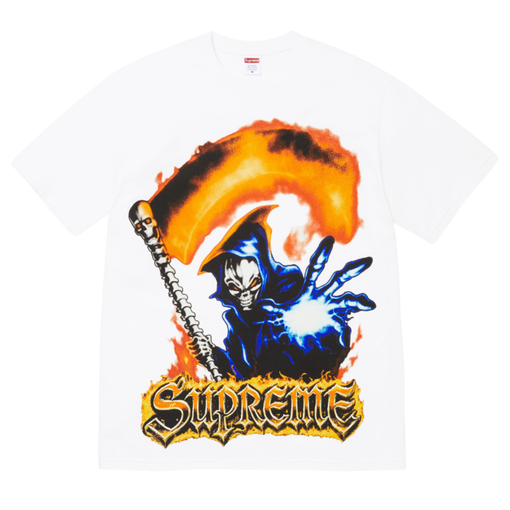 Camiseta Supreme SS26 "Grim Reaper" Branco