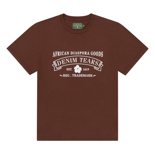 Camiseta Denim Tears ADG "Brown" Marrom