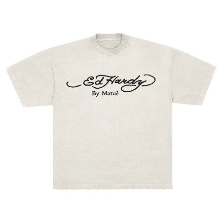 Camiseta Ed Hardy x Matue By Matue "Off-White" Branco