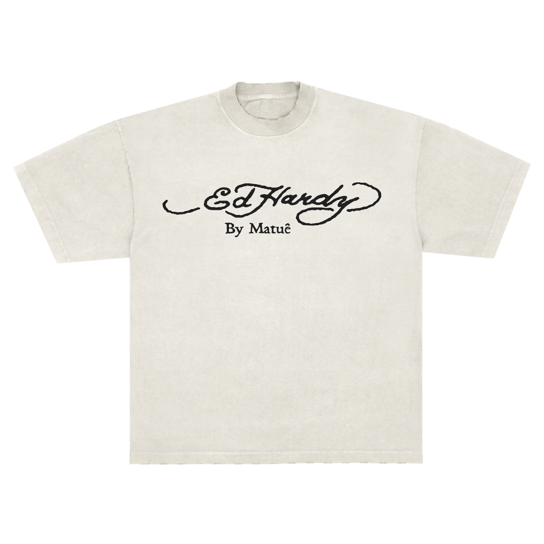 Camiseta Ed Hardy x Matue By Matue "Off-White" Branco