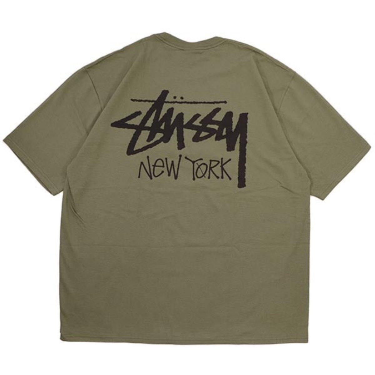 Camiseta Stussy Stock New York "Olive" Verde