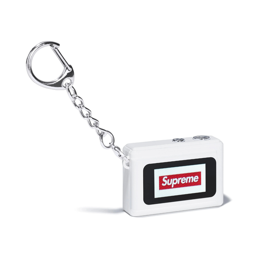 Chaveiro Supreme Camera Digital Keychain FW25 "White" Branco