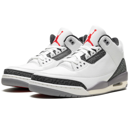 Tênis Nike Air Jordan 3 Retro "Cement Grey" Branco/Cinza