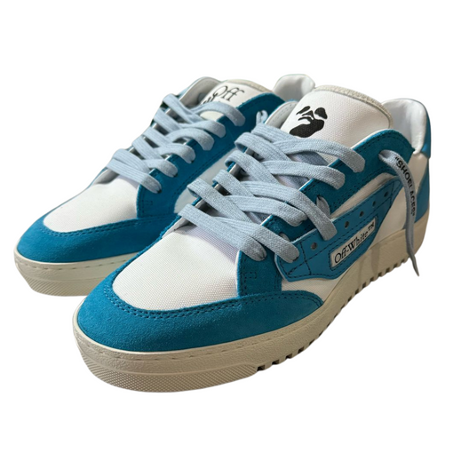Tênis OFF-WHITE Vulcanized 5.0 Low Top "Blue/White" Azul/Branco
