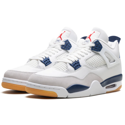Tênis Nike Air Jordan 4 Retro SB "Navy" Branco/Azul