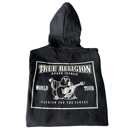 Moletom True Religion Zip Up "Big T" Preto