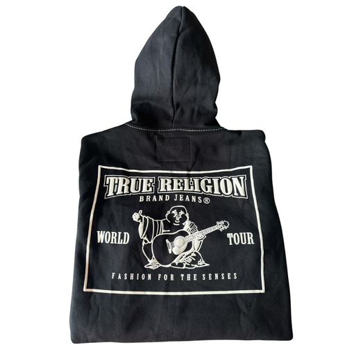 Moletom True Religion Zip Up "Big T" Preto