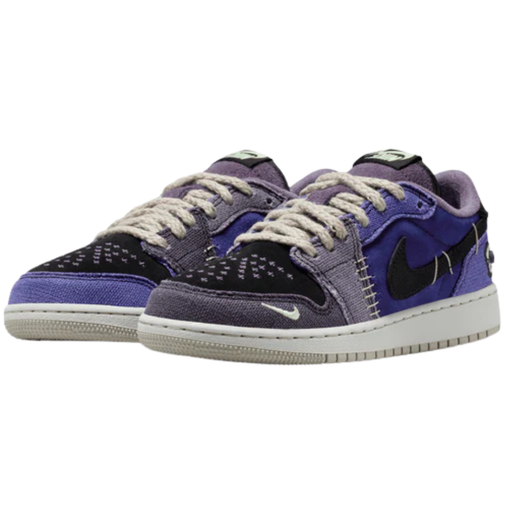 Tênis Nike Air Jordan 1 Retro Low OG x Zion Williamson GS "Voodoo Alternate" Roxo/Preto