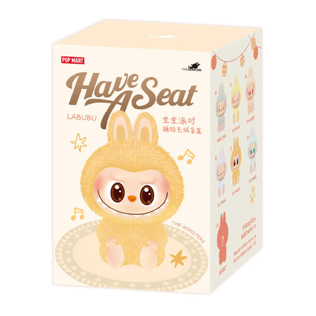 Boneco Pop Mart Labubu The Monsters "Have A Seat Vinyl" Blind Box *UNIDADE*
