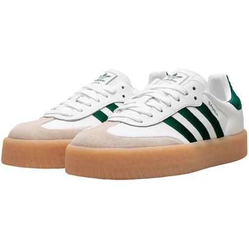Tênis adidas Sambae W "White Collegiate Green Gum" Branco/Verde