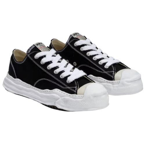 Tênis Maison Mihara Yasuhiro Hank OG Sole Canvas Low "Black" Preto
