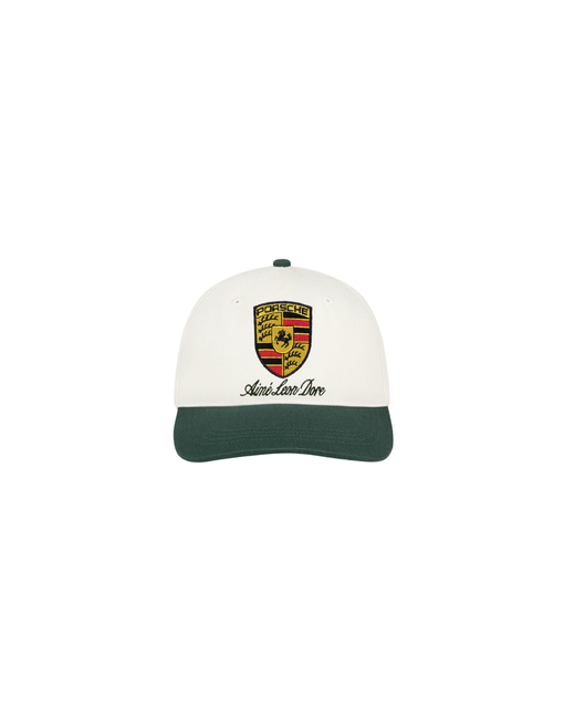 Boné Aimé Leon Dore x Porsche Colorblock Logo "Pristine Multi" Verde/Branco