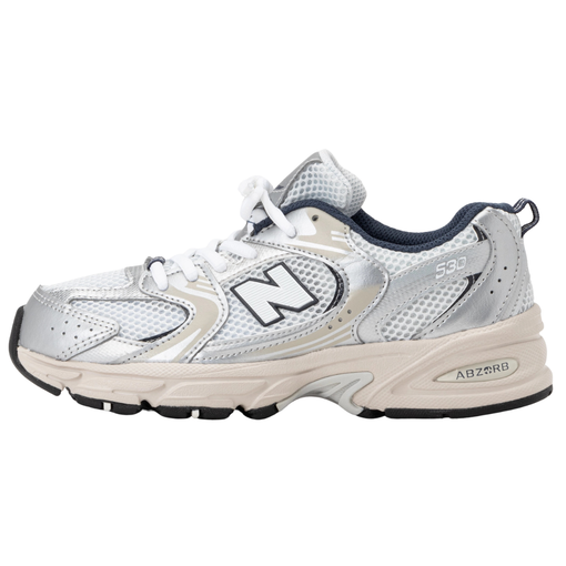 Tênis New Balance 530 "GS Summer Fog Navy" Branco/Prata