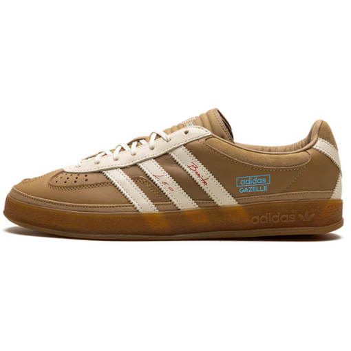 Tênis Adidas Gazelle Indoor x Bad Bunny x Lionel Messi "La Voz De Los Fans" Bege