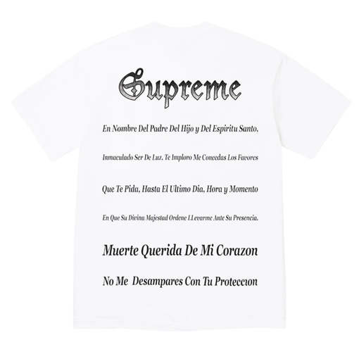 Camiseta Supreme SS26 "Grim Reaper" Branco