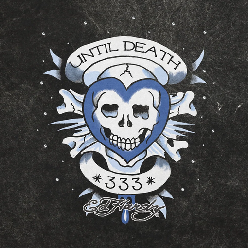 Regata Ed Hardy x Matue Until Death "Grey" Cinza Estonado