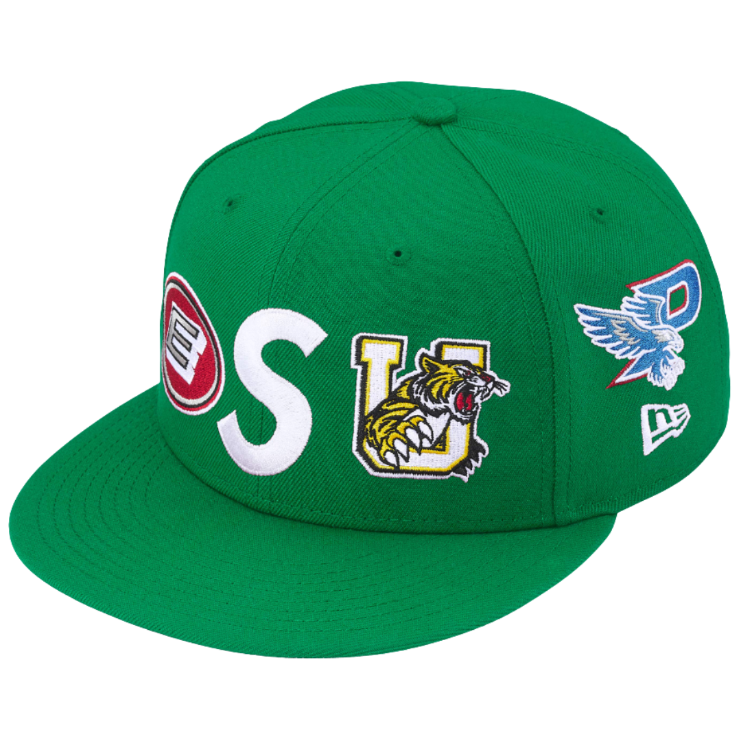 Boné Supreme SS26 x New Era "Mascots S Logo" Verde